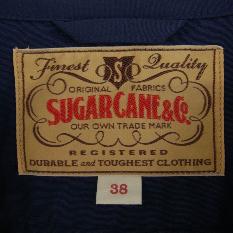 SUGAR CANE シュガーケーン SC15293 COTTON SPORTS JACKET コットン スポーツ ジャケット ドッグイヤー ジャケット スイングトップ ブルー系 38【新古品】【未使用】【中古】