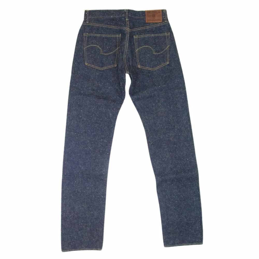 ONI DENIM 鬼デニム ONI-246-CCD Kabuki 15ozクラッシュド コンクリート デニム パンツ W32 インディゴブルー系【極上美品】【中古】