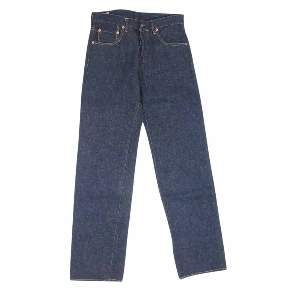 ONI DENIM 鬼デニム ONI-266ZR-ECRU 20oz 緯糸 エクリュ シークレット リラックス ストレート デニム パンツ W32 インディゴブルー系【極上美品】【中古】