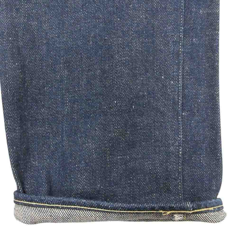 ONI DENIM 鬼デニム ONI-266ZR-ECRU 20oz 緯糸 エクリュ シークレット リラックス ストレート デニム パンツ W32 インディゴブルー系【極上美品】【中古】