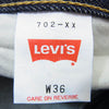 Levi's リーバイス 702-XX 702 XX VINTAGE CLOTHING 30s 復刻 刻印J22 デニム パンツ インディゴブルー系 36【極上美品】【中古】