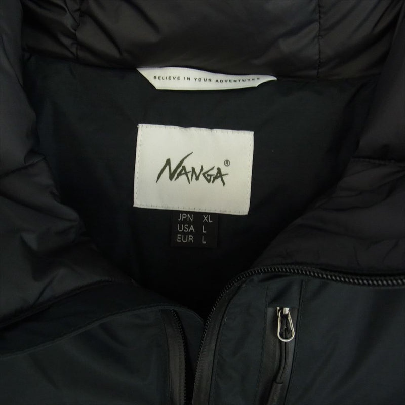 NANGA ナンガ N1AJBKH2 AURORA DOWN JACKET オーロラ ダウン ジャケット ブラック系 XL【新古品】【未使用】【中古】