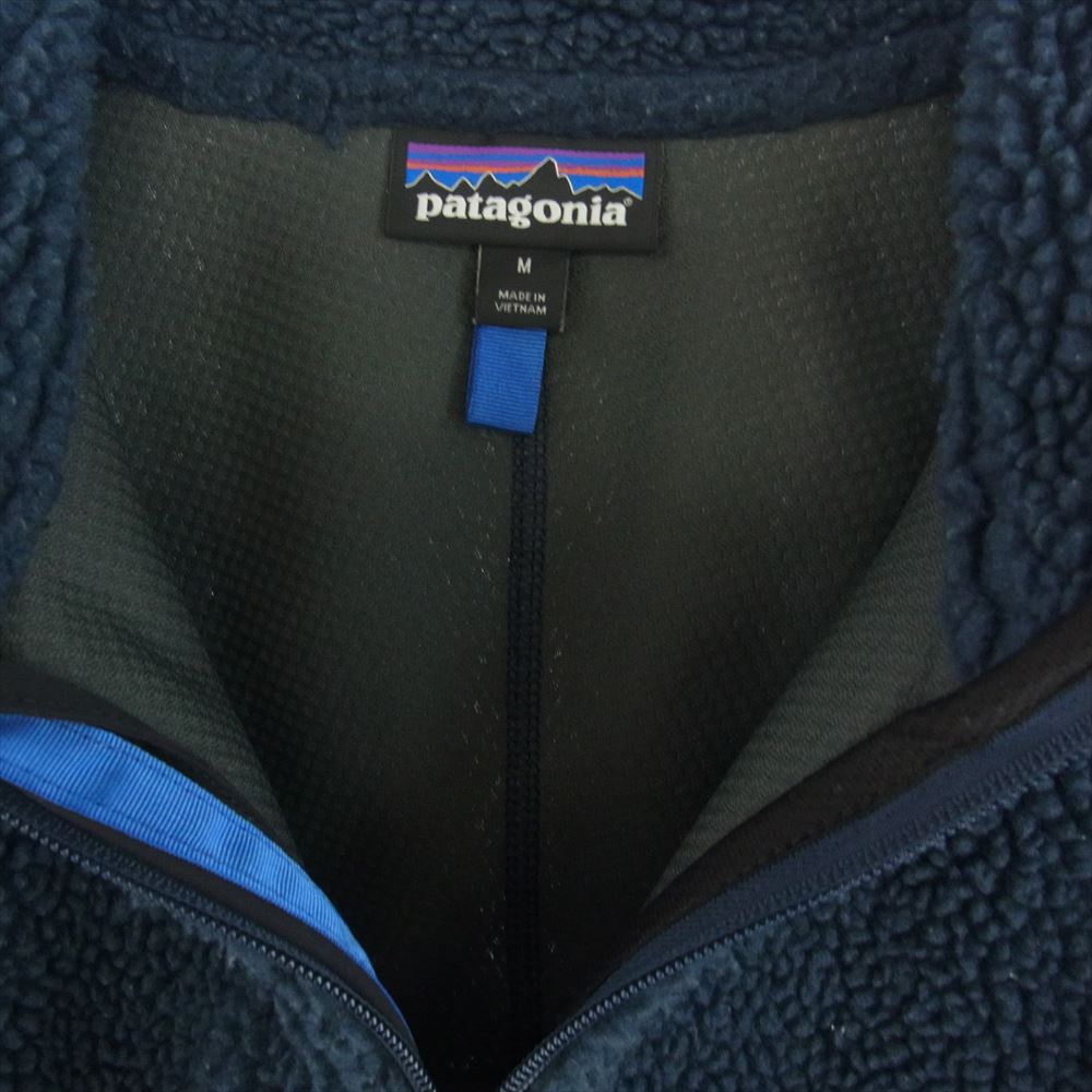 patagonia パタゴニア 19AW 23056FA19 CLASSIC RETRO X JACKET クラシックレトロX ボアジャケット フリースジャケット ネイビー系 M【中古】