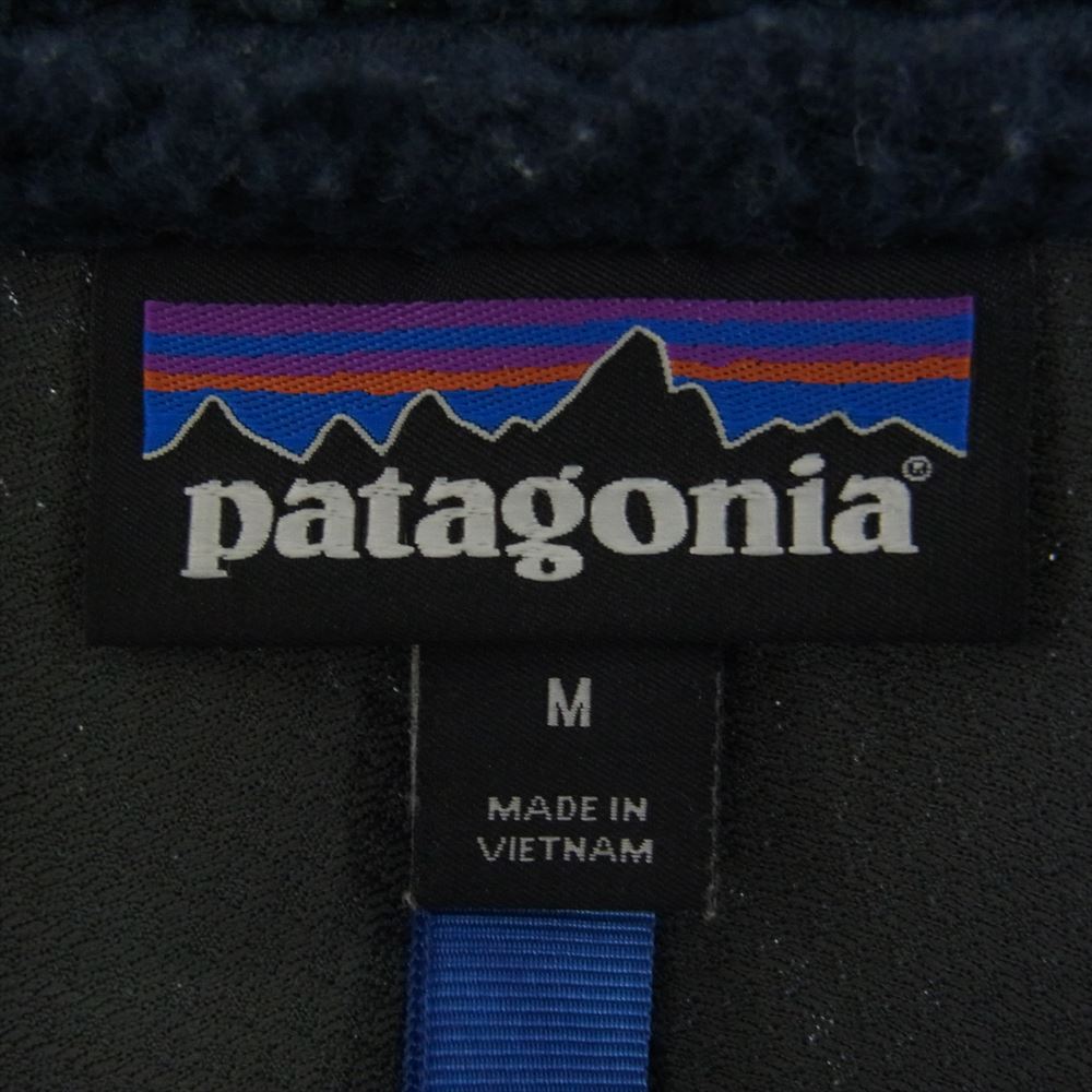 patagonia パタゴニア 19AW 23056FA19 CLASSIC RETRO X JACKET クラシックレトロX ボアジャケット フリースジャケット ネイビー系 M【中古】