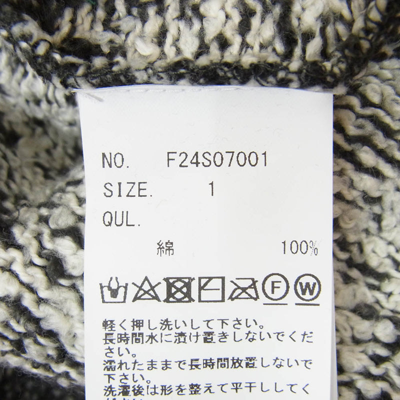 ファッチーズ 24SS F24S07001 TWINKLE STAR KNIT CD トゥインクル スター ニット カーディガン チャコール系 1【極上美品】【中古】