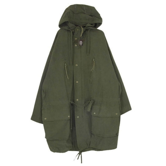 PORTER CLASSIC ポータークラシック PC-015-1591-52-03 SUPER NYLON STRETCH COAT OLIVE スーパー ナイロン ストレッチ ミリタリー コート カーキ系 S【極上美品】【中古】