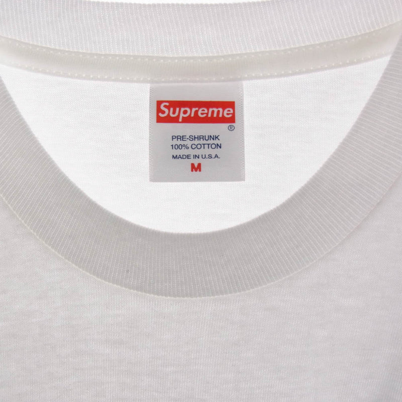 Supreme シュプリーム 23SS CROWN Tee クラウン フロント プリント Ｔシャツ 半袖 ホワイト系 M【極上美品】【中古】