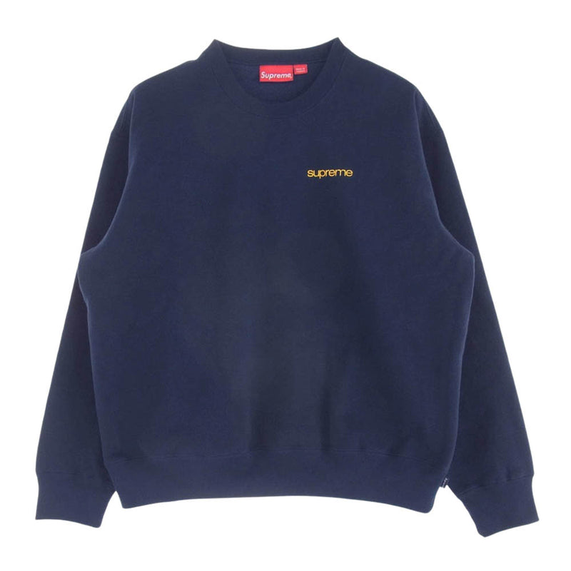 Supreme シュプリーム 23AW NYC クルーネック スウェット バック プリント ネイビー系 M【美品】【中古】