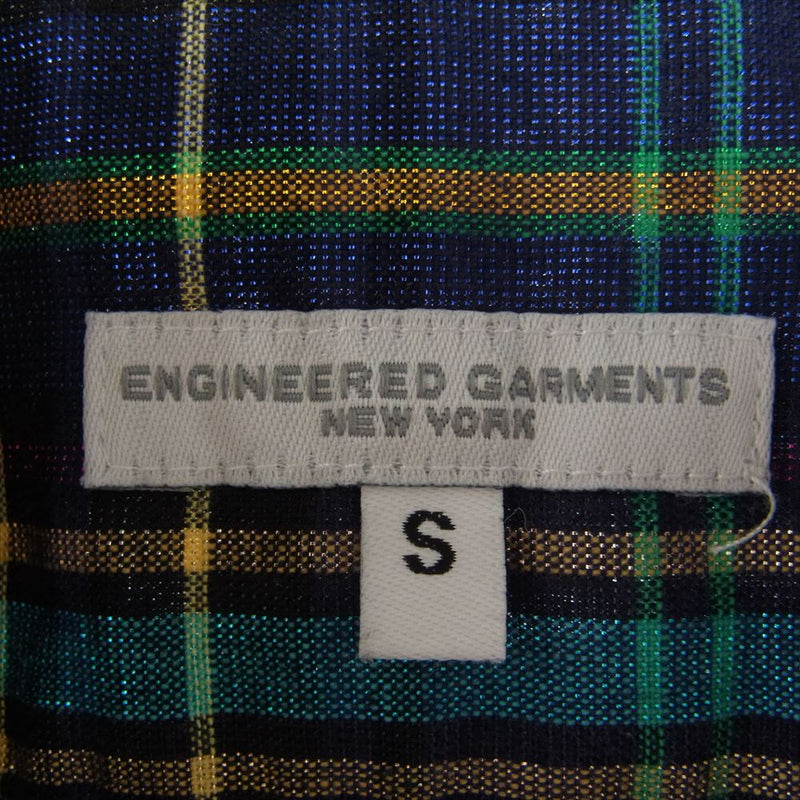 Engineered Garments エンジニアードガーメンツ 半袖 チェック シャツ ラメ S【中古】