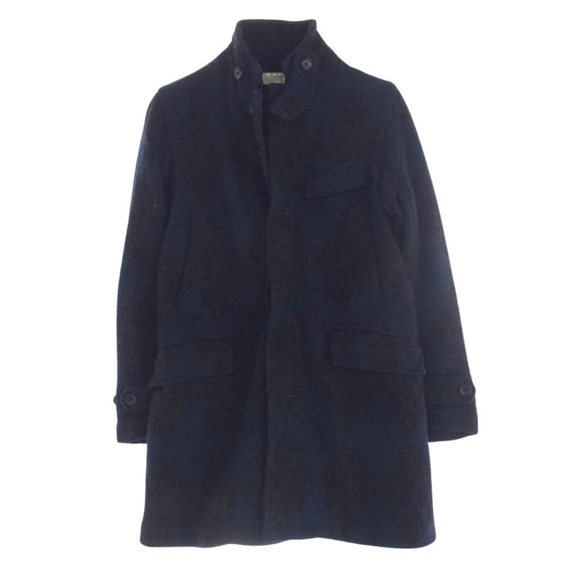 Engineered Garments エンジニアードガーメンツ Chesterfield Coat ウール チェスター コート アーガイル柄 ブラック系 ネイビー系 1【中古】