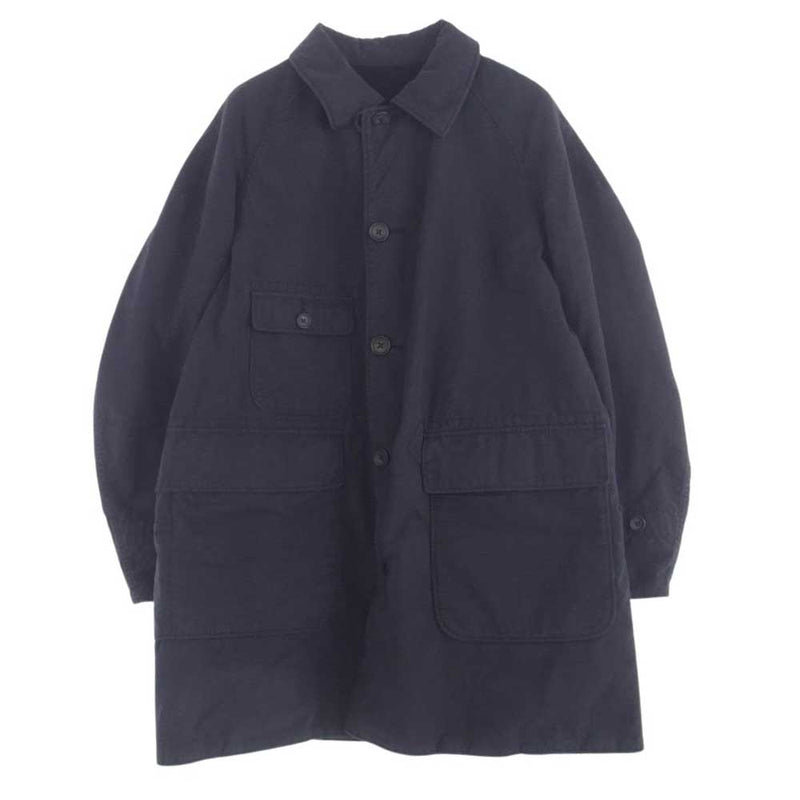 Engineered Garments エンジニアードガーメンツ リバーシブル ステンカラー ウール ナイロン コート ネイビー系 S【中古】