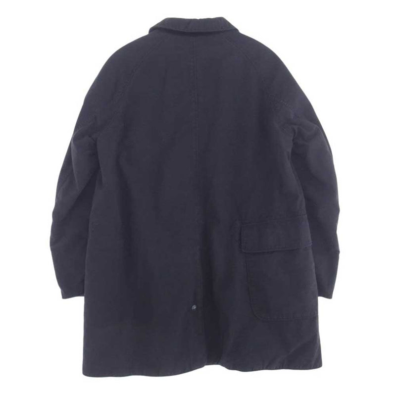 Engineered Garments エンジニアードガーメンツ リバーシブル ステンカラー ウール ナイロン コート ネイビー系 S【中古】