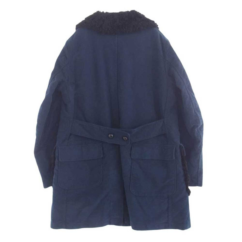 Engineered Garments エンジニアードガーメンツ 14AW Beauty&Youth 別注 FOREST COAT 裏ボア ロング コート ネイビー系 M【中古】