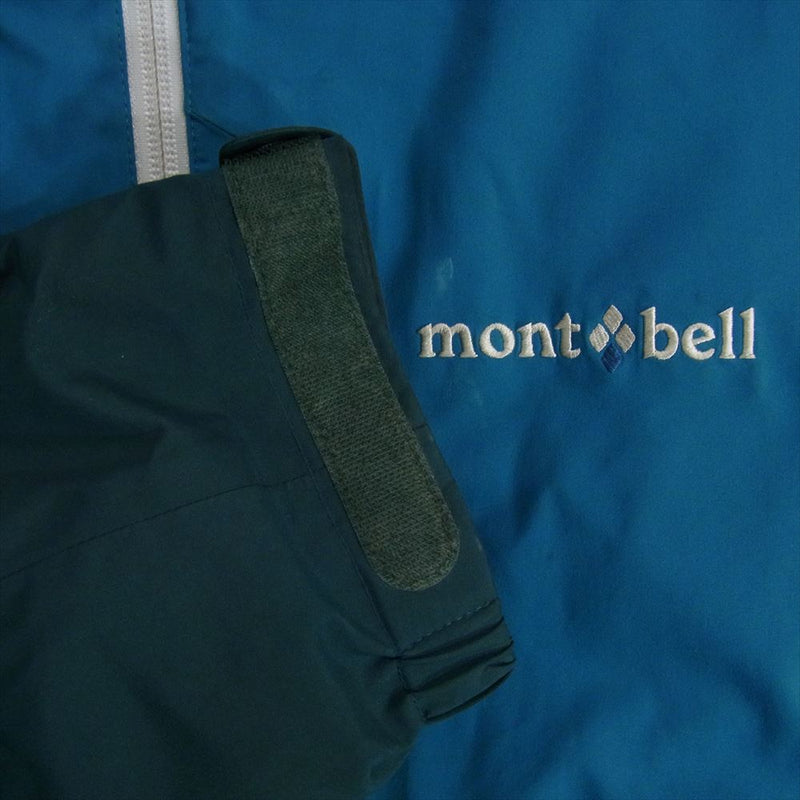 mont-bell モンベル パウダーホップ ナイロン 中綿 フーデッド ジャケット ネイビー系 M【中古】