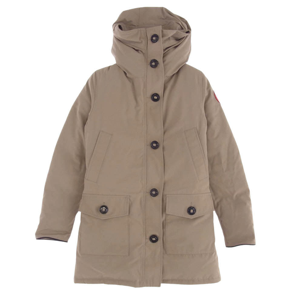 CANADA GOOSE カナダグース 2603JL 国内正規品 BRONTE PARKA ブロンテ パーカ  ファー付き ダウン ジャケット ベージュ系 M【中古】