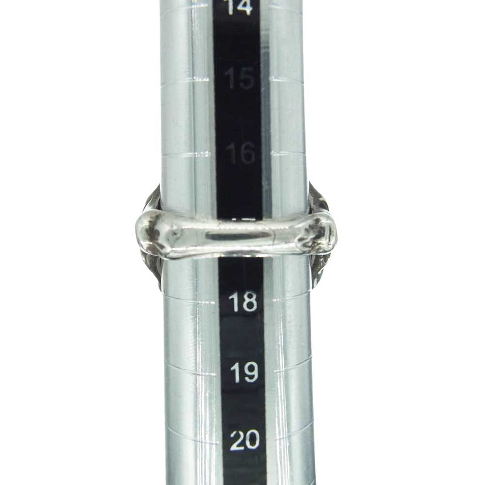 ALEX STREETER アレックスストリーター Angel Heart エンジェル ハート リング レッド シルバー系 17号【中古】