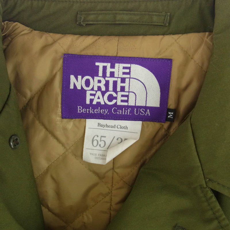 THE NORTH FACE ノースフェイス NY2651N PURPLE LABEL パープルレーベル 65/35 ステンカラー コート カーキ系 M【中古】