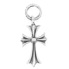 CHROME HEARTS クロムハーツ（原本無） TINY CH CROSS タイニー CHクロス チャーム ペンダントトップ シルバー系【中古】