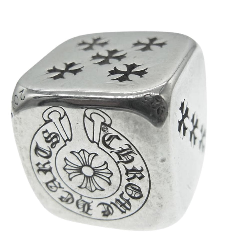 CHROME HEARTS クロムハーツ（原本無） DICE ダイス 2個セット サイコロ シルバー系【中古】