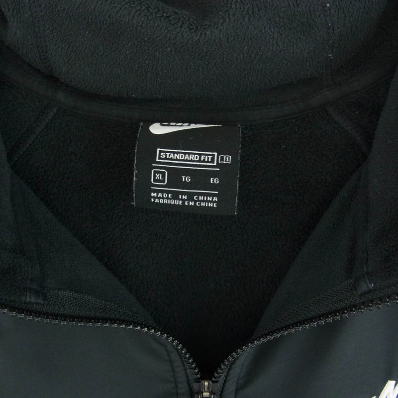 NIKE ナイキ CU4362-010 FULL ZIP HOODIE フリース フル ジップ フーディー ブラック系 XL【中古】