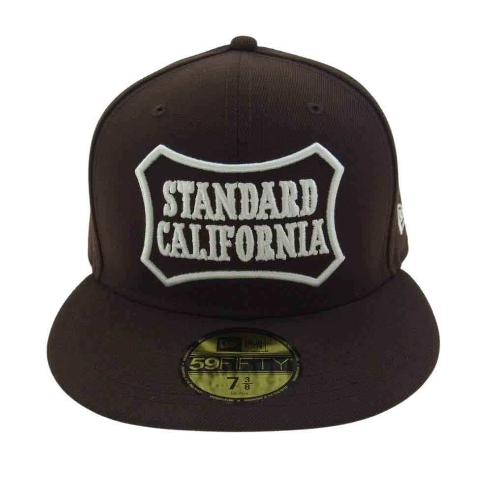 STANDARD CALIFORNIA スタンダードカリフォルニア NEW ERA 59Fifty SD Logo Cap ニューエラ ロゴ キャップ ブラウン系 58.7cm【中古】