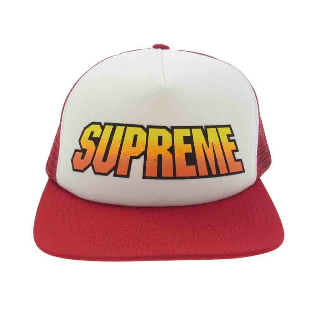 Supreme シュプリーム 24SS Gradient Mesh Back 5-Panel グラディエント フロントロゴ 6パネル メッシュ キャップ レッド系【中古】