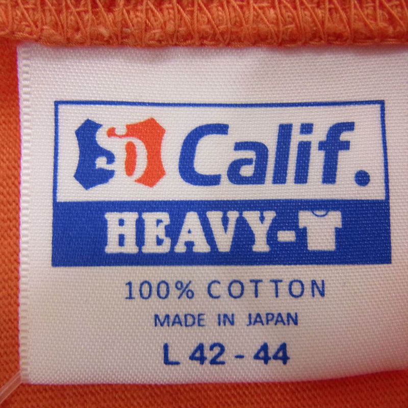 STANDARD CALIFORNIA スタンダードカリフォルニア 24SS 22 ロゴ 七分丈 フットボール Tシャツ カットソー オレンジ系 L【中古】