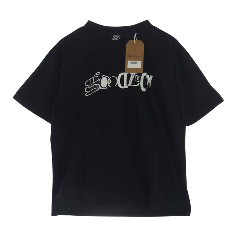 サブカルチャー SCST-S2403 GOOD LUCK T-SHIRT 半袖 Tシャツ ブラック系 2【極上美品】【中古】