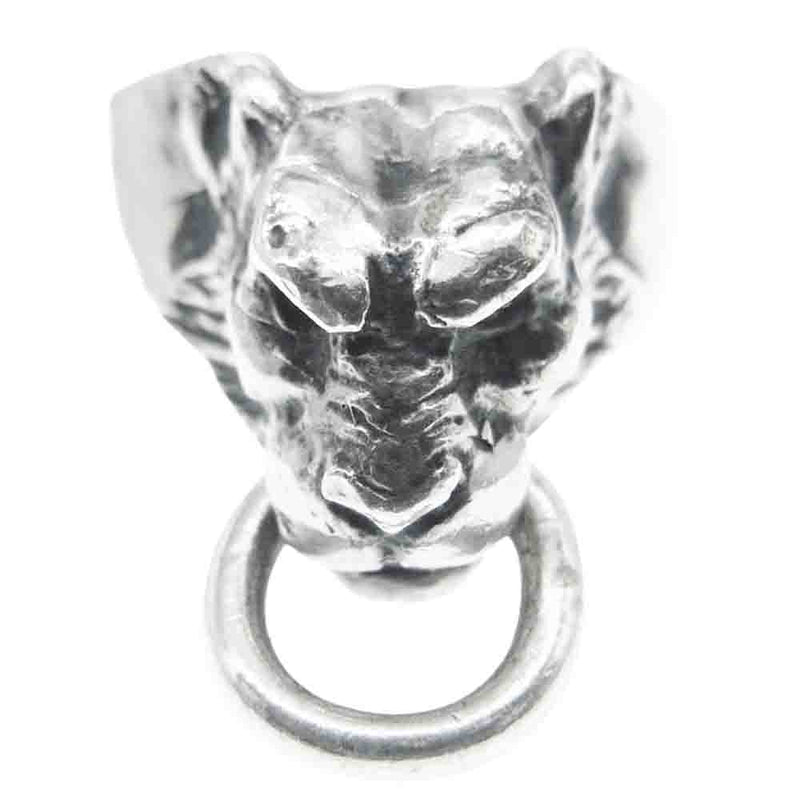 CRAZY PIG クレイジーピッグ SMALL TIGER HEAD RING スモール タイガー ヘッド リング シルバー系 17号【中古】