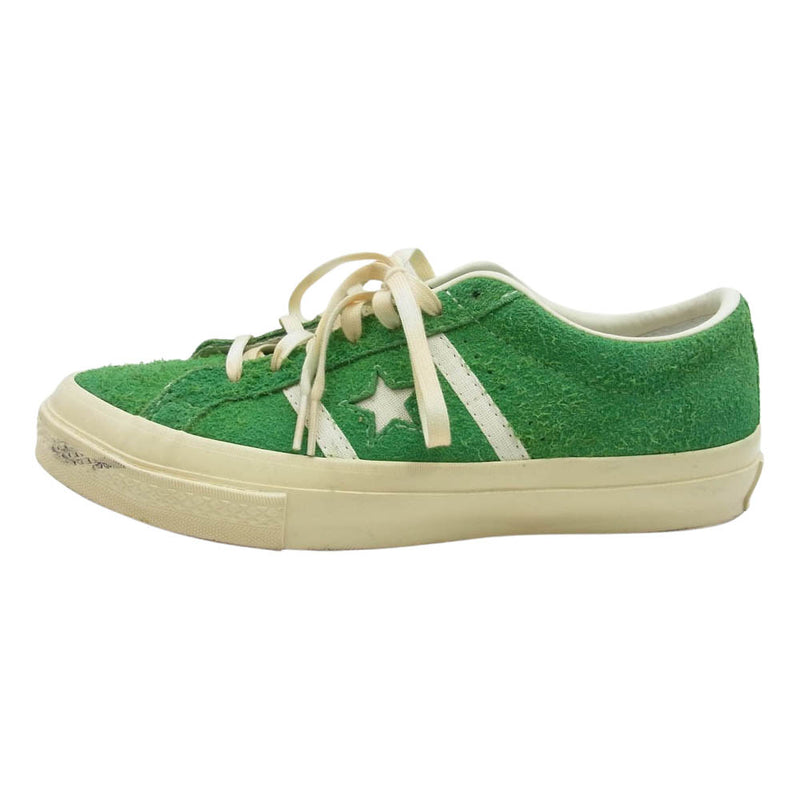 CONVERSE コンバース 1SD590 STAR&BARS US SUEDE BRIGHT GREEN スター&バーズ スエード スニーカー グリーン系 26.5cm【中古】