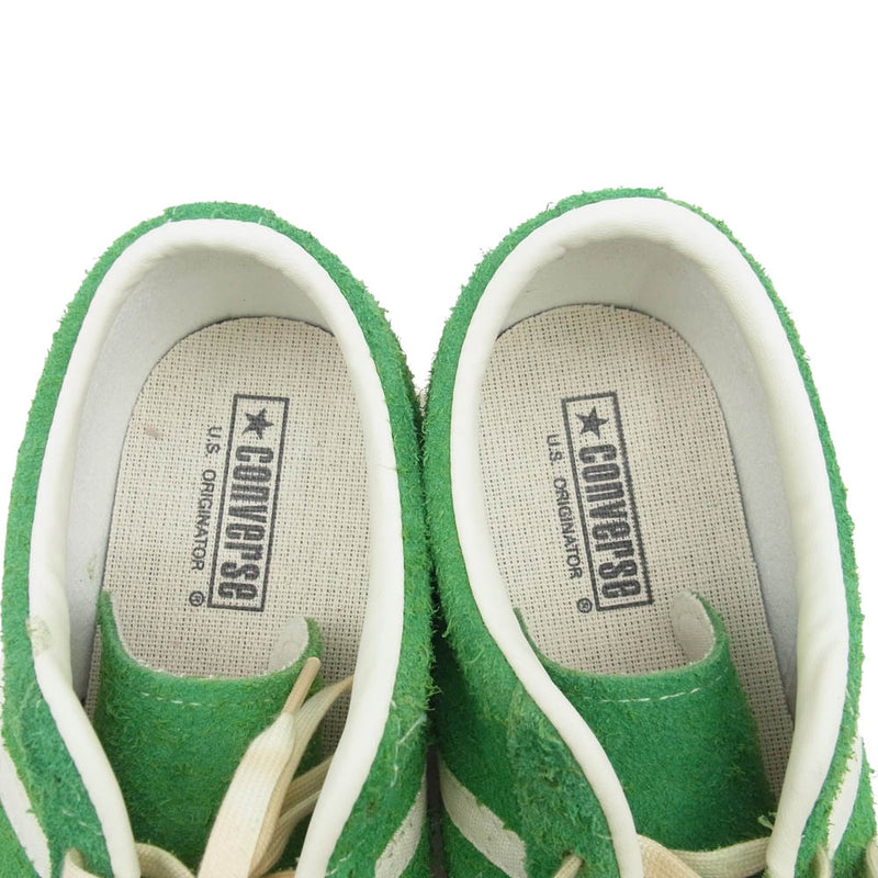 CONVERSE コンバース 1SD590 STAR&BARS US SUEDE BRIGHT GREEN スター&バーズ スエード スニーカー グリーン系 26.5cm【中古】