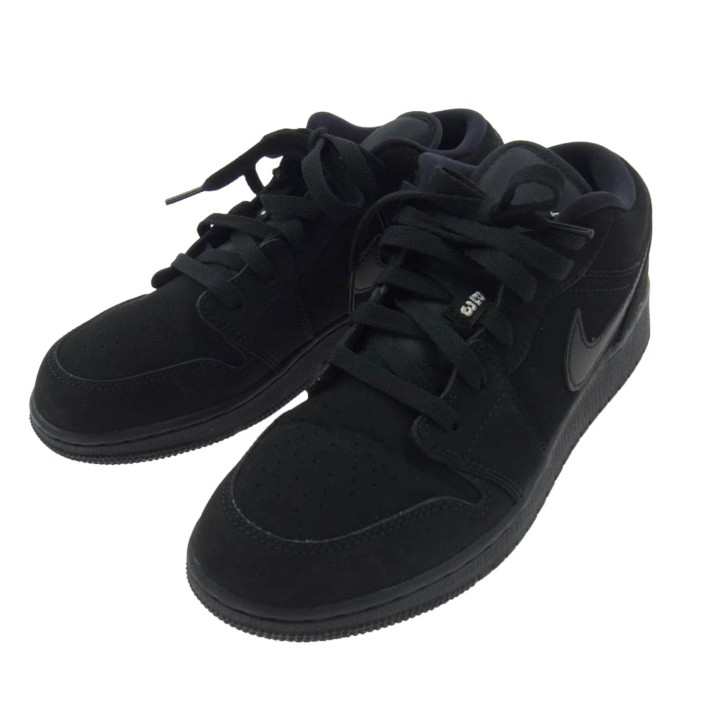 NIKE ナイキ 553560-019 AIR JORDAN 1 LOW GS エアジョーダン 1 ロー スニーカー ブラック系 24.5cm【中古】