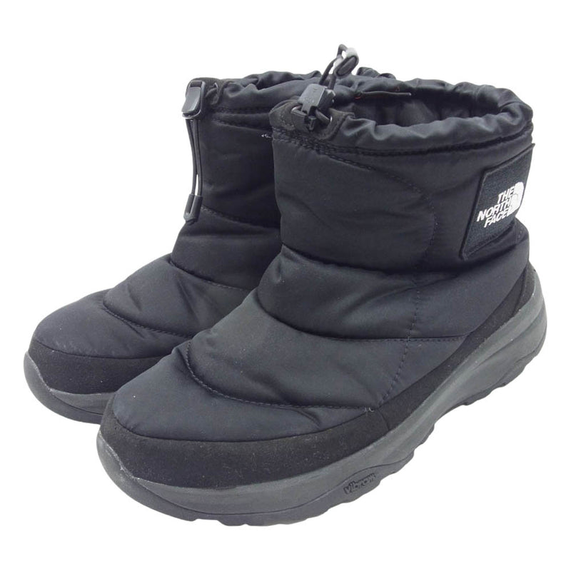 THE NORTH FACE ノースフェイス NF52076 NUPTSE BOOTIE WP LOGO SHORT ヌプシ ブーティ ウォータープルーフ ロゴ ショート トレッキング ブーツ ブラック系 27cm【中古】