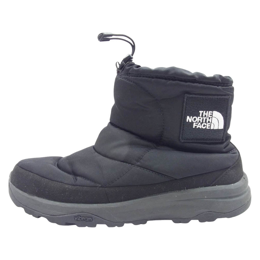 THE NORTH FACE ノースフェイス NF52076 NUPTSE BOOTIE WP LOGO SHORT ヌプシ ブーティ ウォータープルーフ ロゴ ショート トレッキング ブーツ ブラック系 27cm【中古】