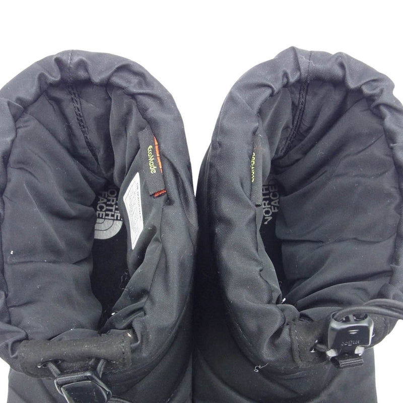 THE NORTH FACE ノースフェイス NF52076 NUPTSE BOOTIE WP LOGO SHORT ヌプシ ブーティ ウォータープルーフ ロゴ ショート トレッキング ブーツ ブラック系 27cm【中古】