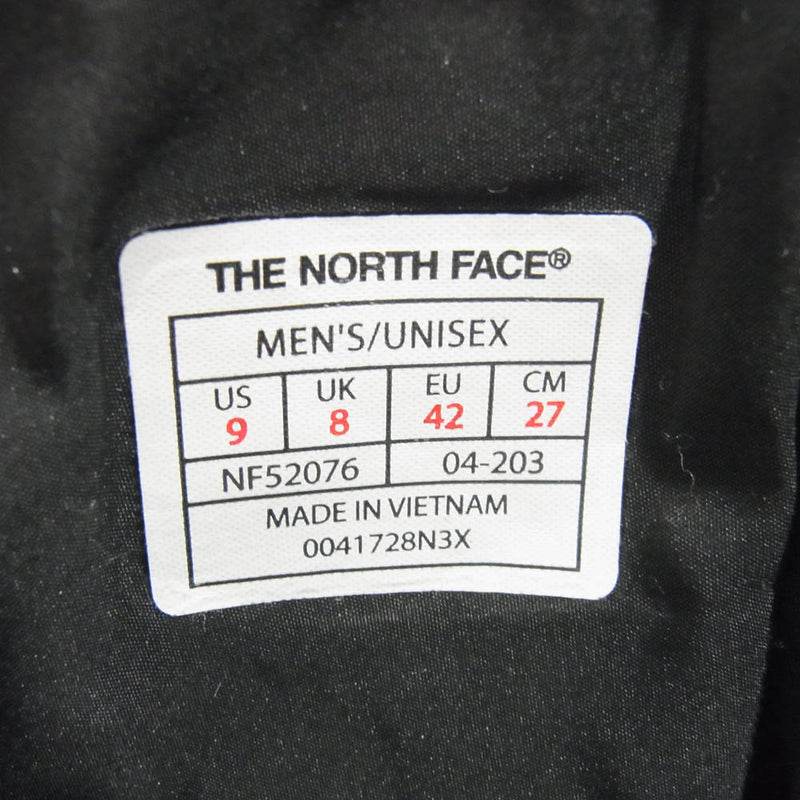 THE NORTH FACE ノースフェイス NF52076 NUPTSE BOOTIE WP LOGO SHORT ヌプシ ブーティ ウォータープルーフ ロゴ ショート トレッキング ブーツ ブラック系 27cm【中古】