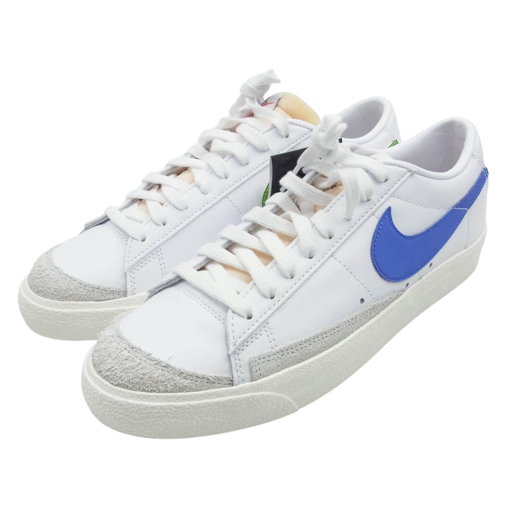 NIKE ナイキ DA6364-107 Blazer Low '77 Vintage Medium Blue Chlorohyll ブレーザー ロー ヴィンテージ ミディアム ブルー クロロフィル スニーカー ホワイト系 27cm【極上美品】【中古】