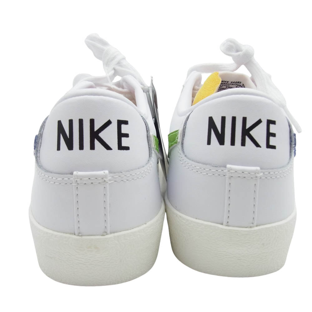 NIKE ナイキ DA6364-107 Blazer Low '77 Vintage Medium Blue Chlorohyll ブレーザー ロー ヴィンテージ ミディアム ブルー クロロフィル スニーカー ホワイト系 27cm【極上美品】【中古】