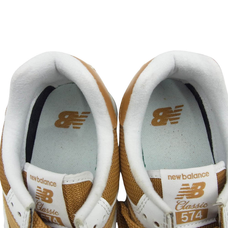 NEW BALANCE ニューバランス ML574RP2 574 スエード スニーカー ライトブラウン系 27cm【中古】