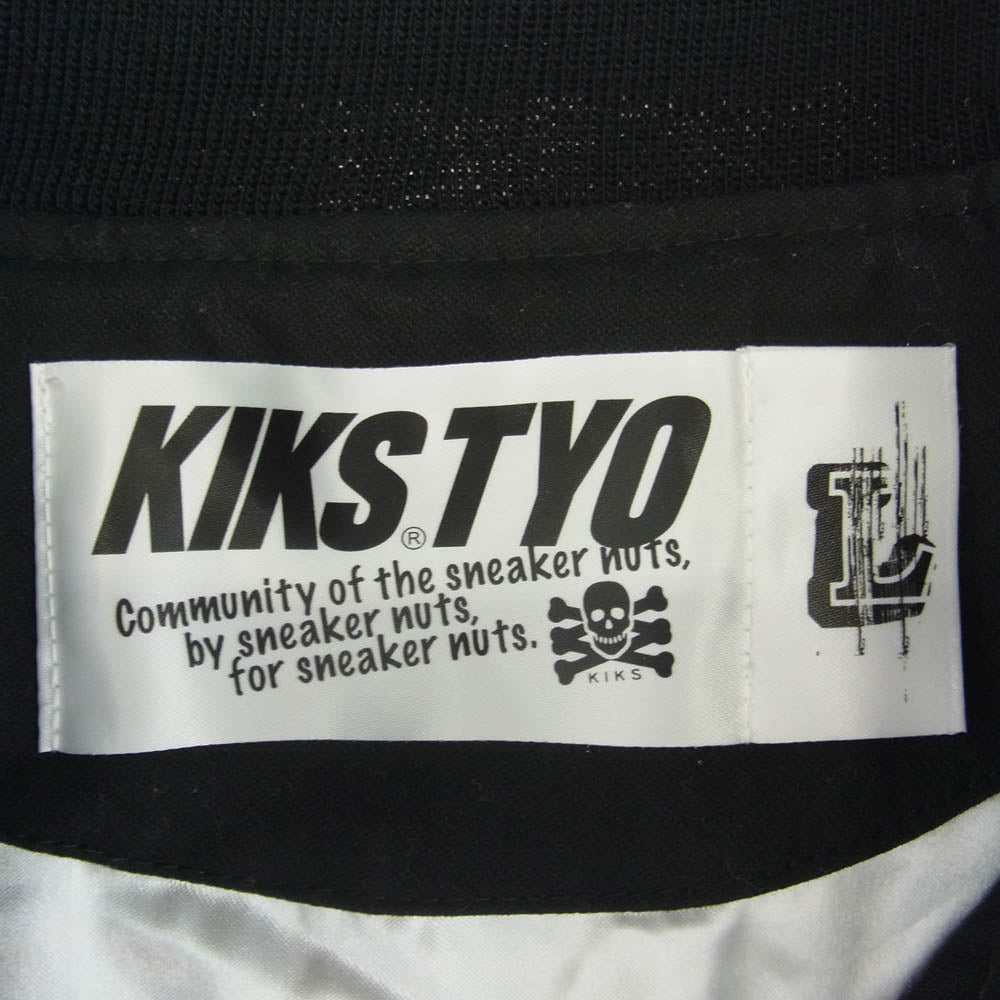 KIKS TYO キックスティーワイオー ほしのあき 裏地総柄 刺繍 パッチ ジャケット スタジャン ブラック系 L【中古】