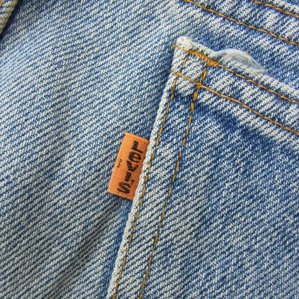 Levi's リーバイス 80s 517-0217 オレンジタグ ストレート デニム パンツ インディゴブルー系 サイズ表記無【中古】