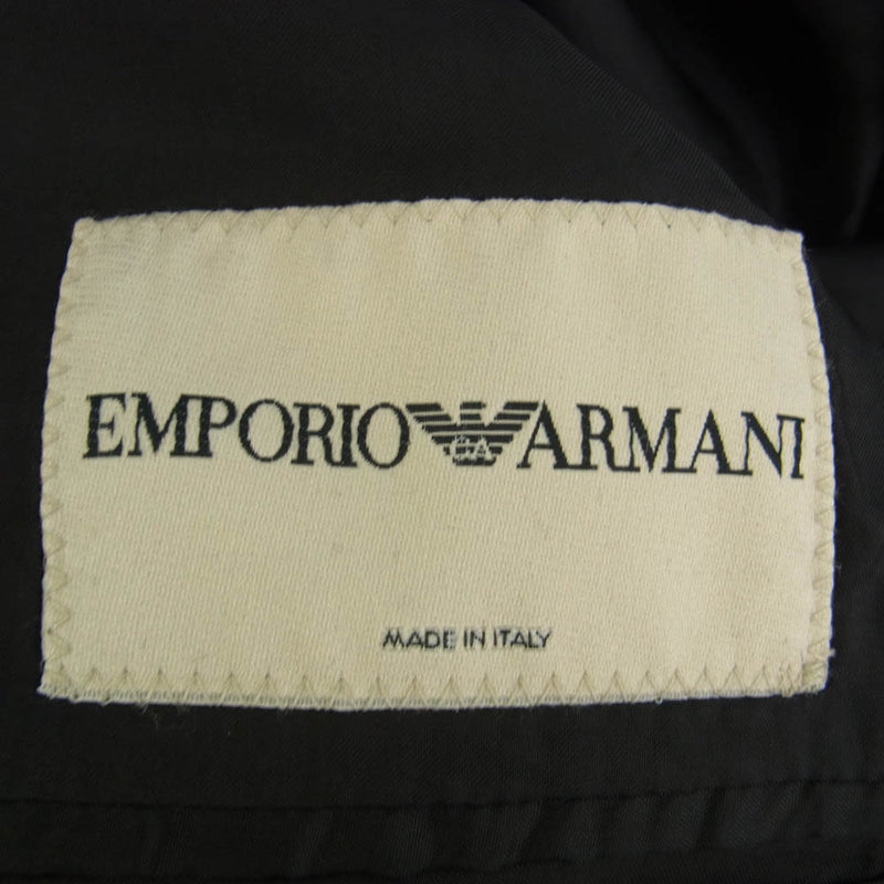 Emporio Armani エンポリオ・アルマーニ 4つボタンテーラード スーツ セットアップ ブラック系 52【中古】