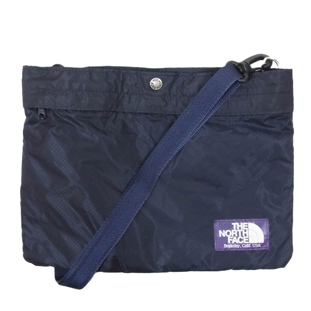 THE NORTH FACE ノースフェイス NN7712N PURPLE LABEL LIGHT WEIGHT SHOULDER BAG パープルレーベル ナイロン ショルダー バッグ サコッシュ ネイビー系【中古】