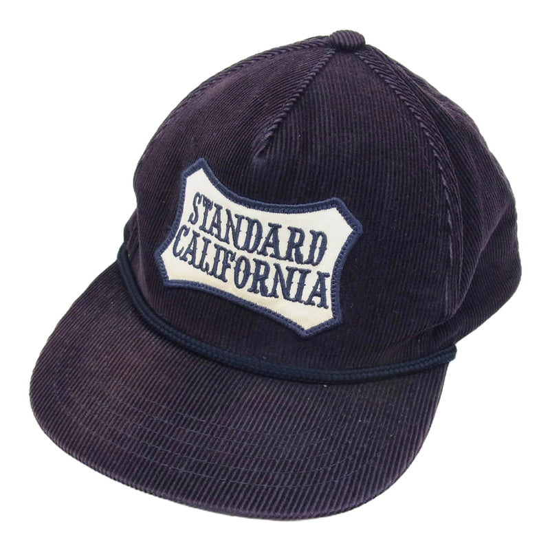 STANDARD CALIFORNIA スタンダードカリフォルニア コーデュロイキャップ ネイビー系【中古】