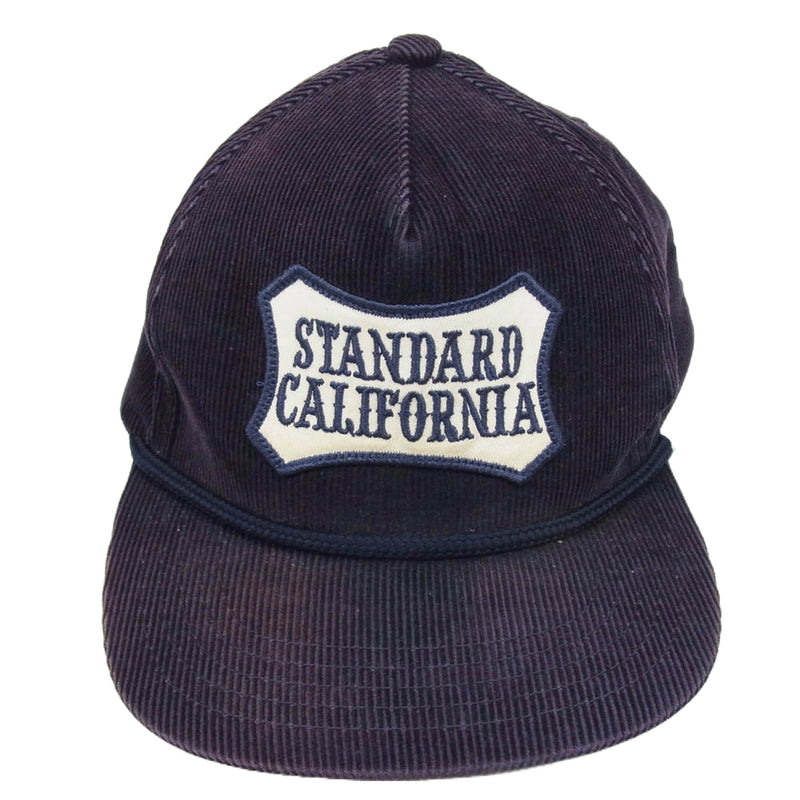 STANDARD CALIFORNIA スタンダードカリフォルニア コーデュロイキャップ ネイビー系【中古】