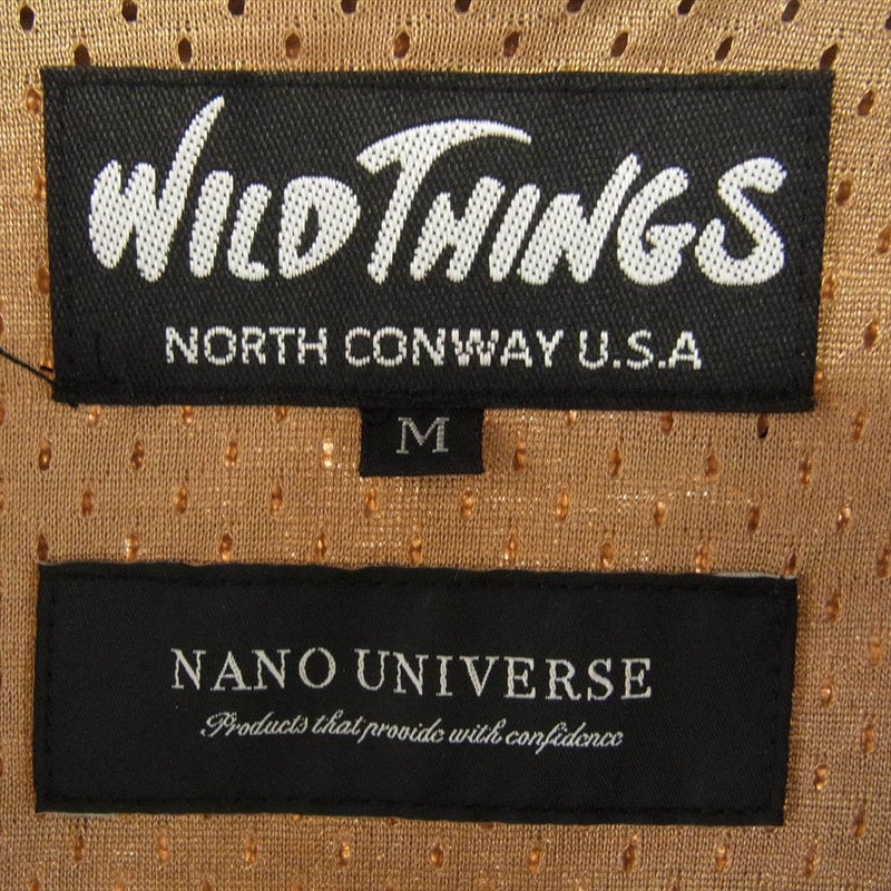 WILDTHINGS ワイルドシングス WT19437N-NU nano universe 別注 FLUFFY BOA G1 TYPE ボア フリース ジャケット ブラウン系 M【中古】