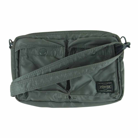 PORTER ポーター TANKER タンカー ショルダー バッグ 日本製 グレー系【中古】