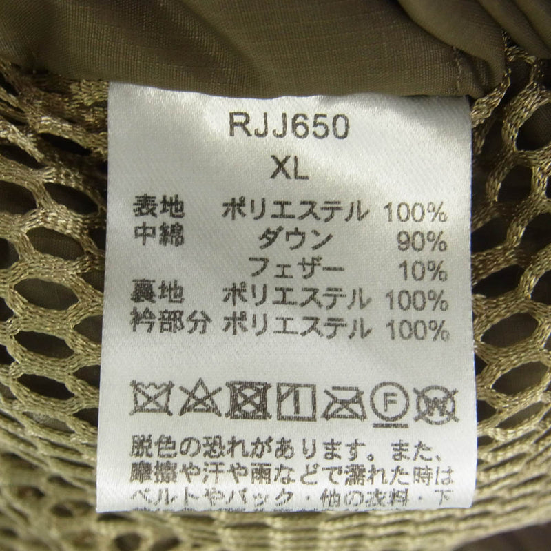 WILDTHINGS ワイルドシングス RJJ650 × ROARK HAPPY JACKET ハッピー ジャケット ダウン ジャケット XL【中古】