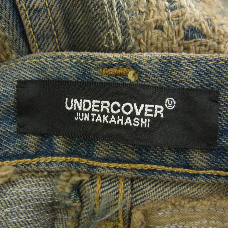 UNDERCOVER アンダーカバー UC2B9503 85デニム ARTS&CRAFTS 復刻 COMPLEXCON限定 コンプレックスコン クラッシュ&リペアデニム デニムパンツ ジーンズ 3【新古品】【未使用】【中古】