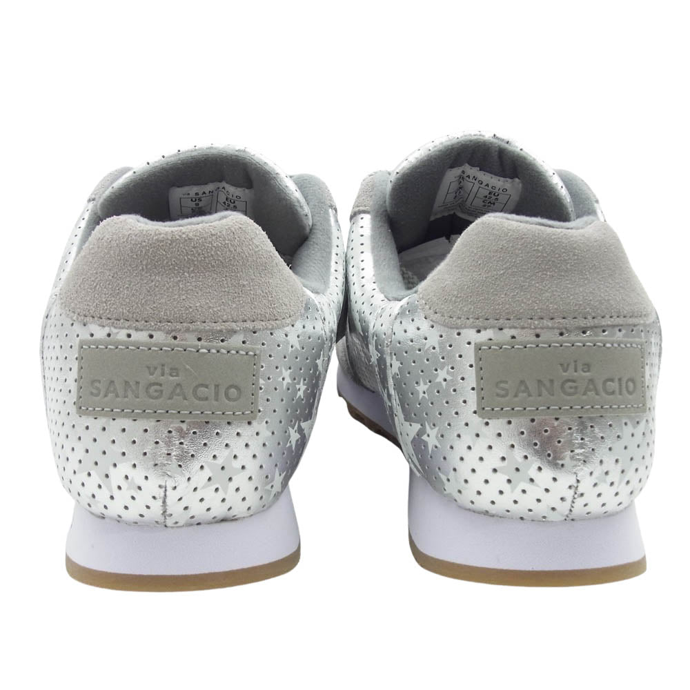 サンガッチョ にゅーず SILVER STAR シルバー スター ローカット スニーカー グレー系 シルバー系 27cm【新古品】【未使用】【中古】